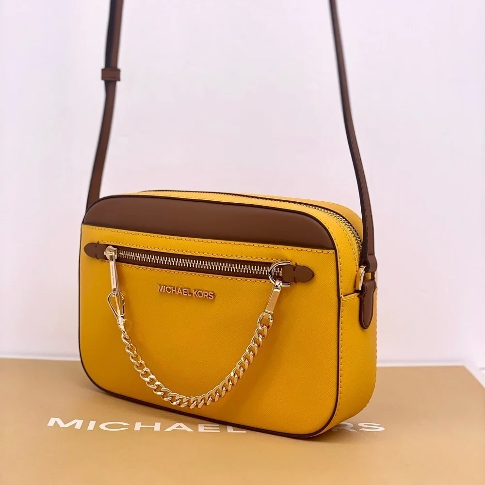 Michael Kors Jet Set Travel East West Zip Chain Crossbody